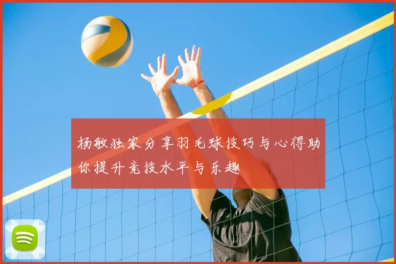 杨敏独家分享羽毛球技巧与心得助你提升竞技水平与乐趣