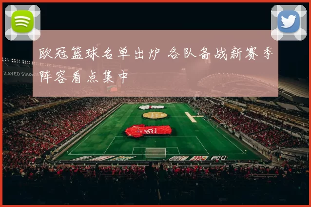 欧冠篮球名单出炉 各队备战新赛季阵容看点集中